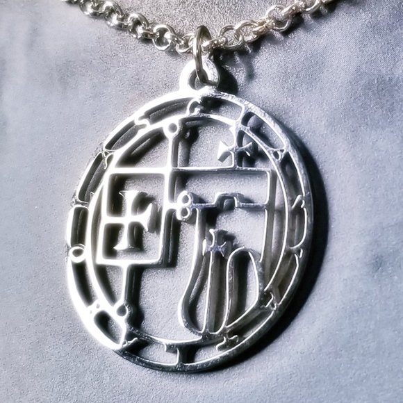Glasya-Laboyas Goetic Goetia Sigil Silver Necklace - Picture 2 of 3